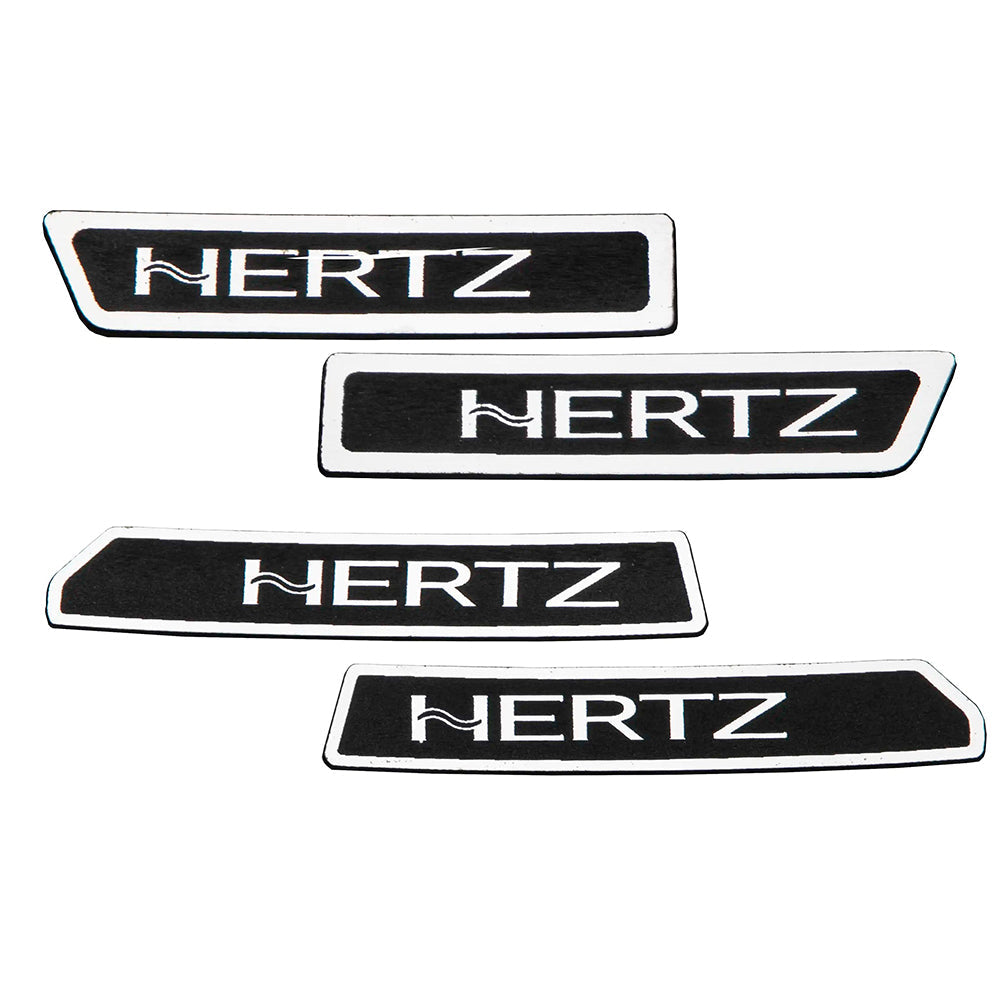 HogBadge Hertz Logo Kit for 23.5-2024 Street Glide CVO Front & Rear Speaker Grilles