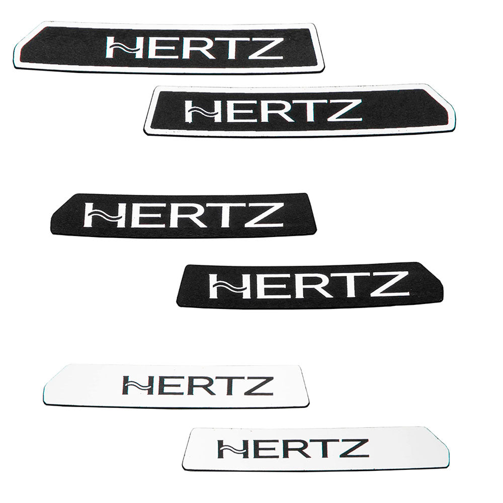 HogBadge Hertz Logos for 2023.5-2024 Road Glide & Street Glide CVO Rear Speaker Grilles Only