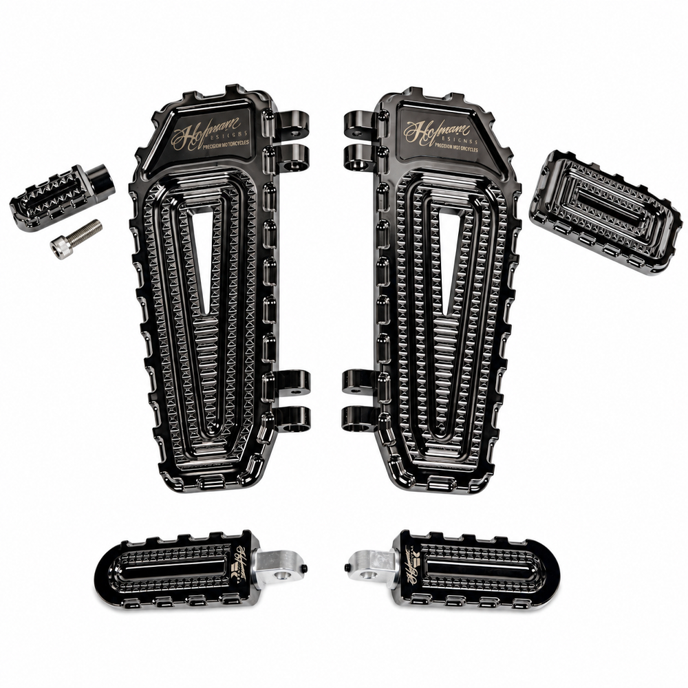 Hofmann Designs X Khrome Werks Foot Control Kit with Passenger Pegs or Mini Boards for Select '99-26 Harley Davidson Touring Motorcycles