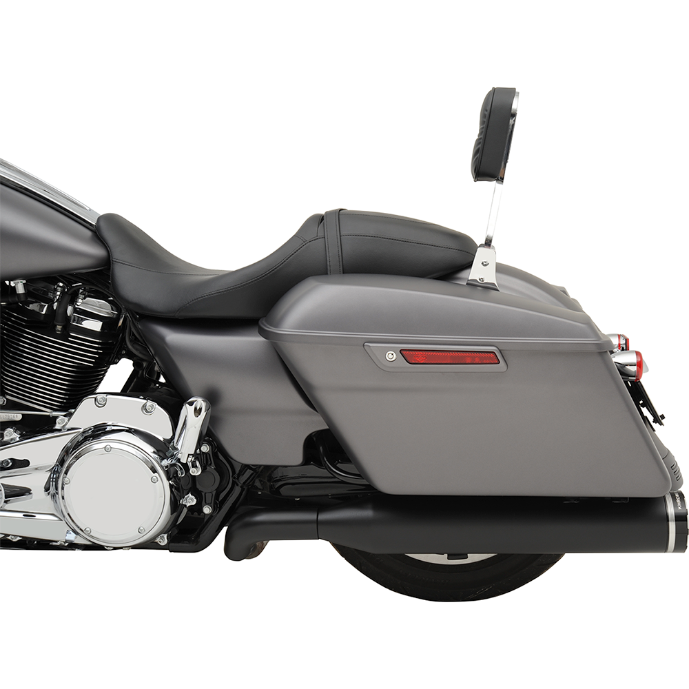 Khrome Werks 1800-2176 DOMINATOR 2:2 4.5" Mufflers w/ Tracer Tips, Black For Harley Davidson® Touring 2017-2026 ( 201810A )