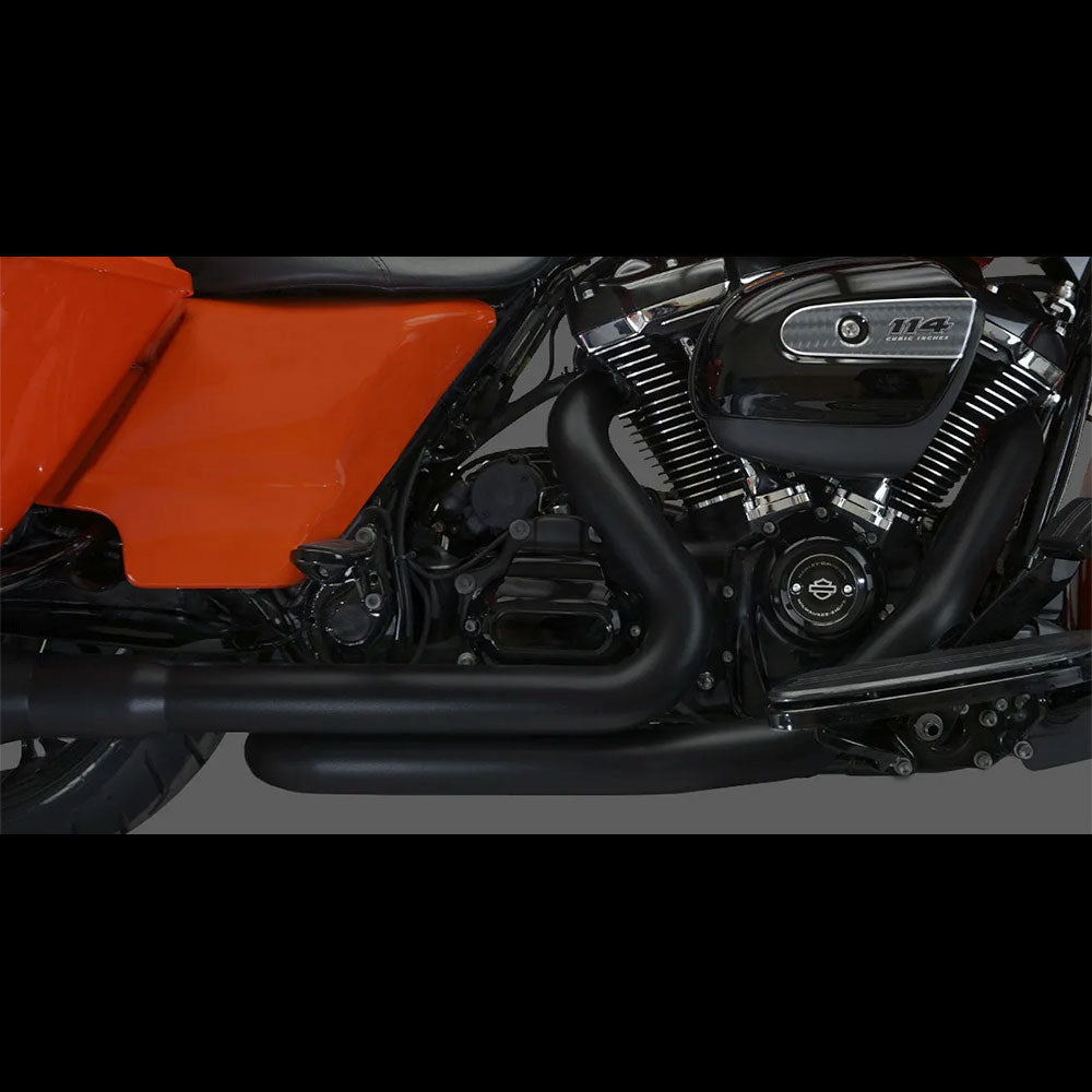 Khrome Werks 200920 Aggressor Series 2 Into 2 Header System in Black (1802-0399)