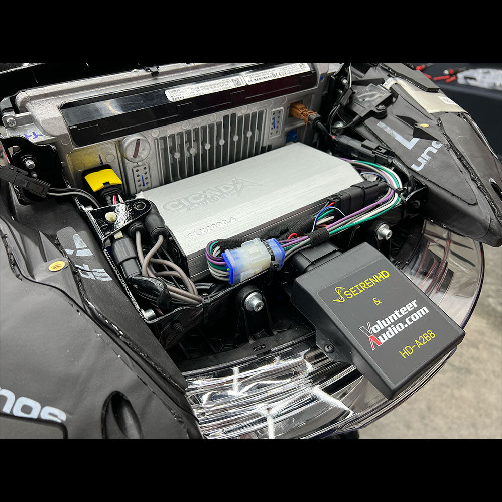 Cicada Audio CM/CXK Premium A2B Stage 4 Plug & Play Amp And Speaker Package For 2024-Up Harley Davidson® Road Glide Base Models