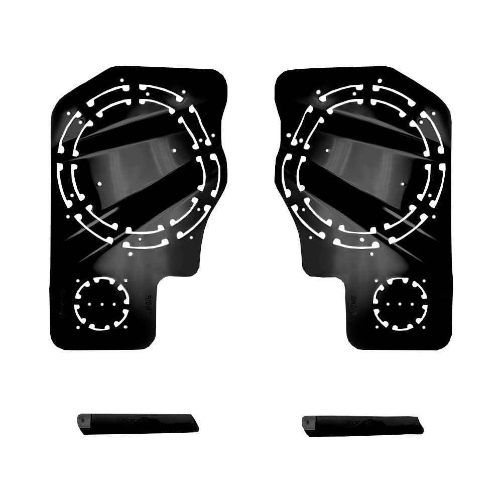 Hertz A2B Stage 4 Ultimate Plug & Play Amp And Speaker Package with Subwoofer Kit For 2024-Up Harley Davidson® Base Model Road Glide Motorcycles with Saddlebag Lids