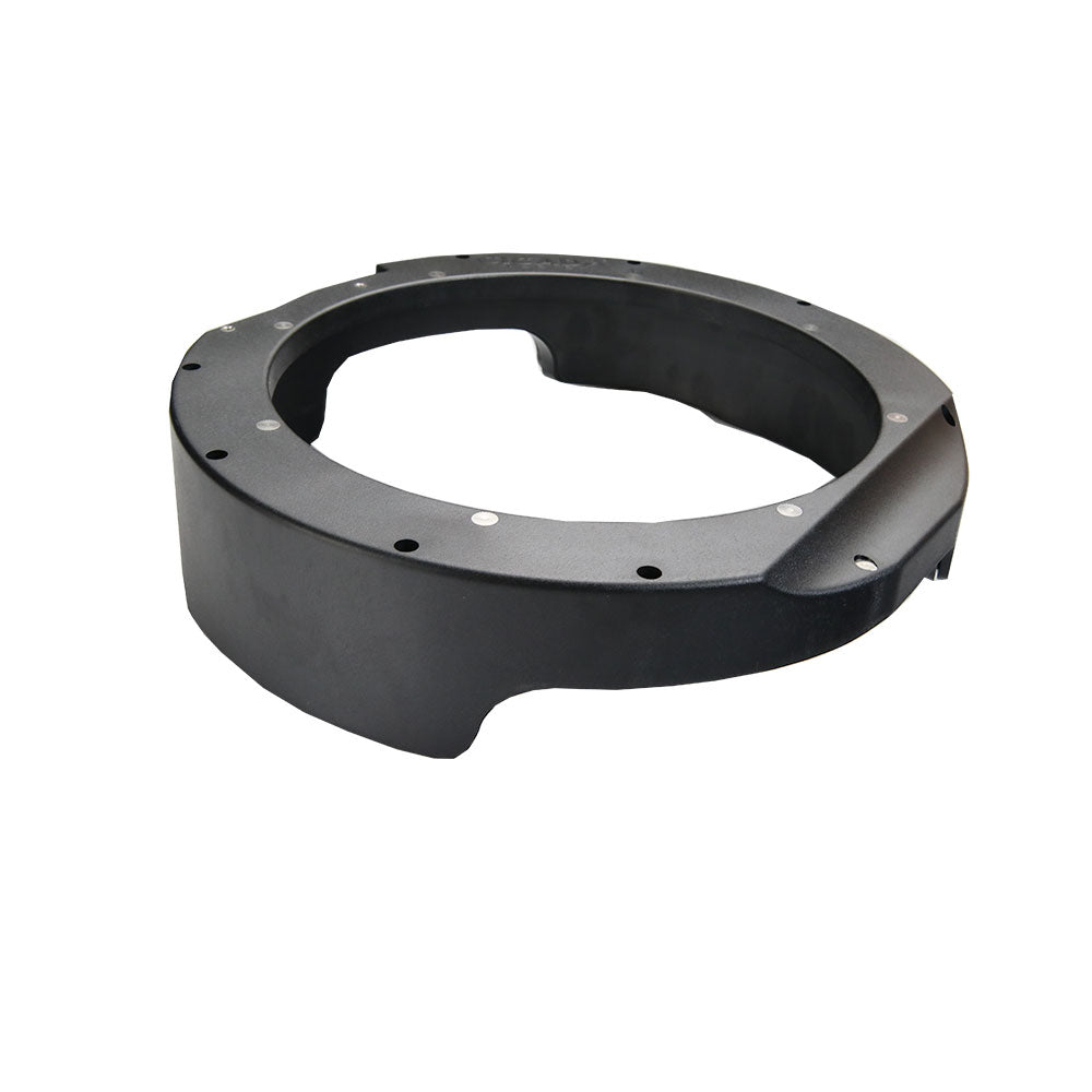 Cicada Audio Saddlebag Cutting Template and 8" or 10" Mid-Bass Mounting Ring and Grille Kits for 2024-Up Harley Davidson® Base Model Motorcycles