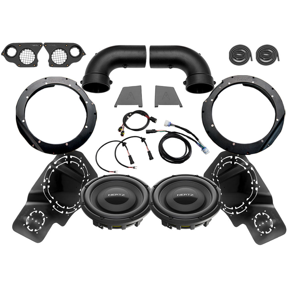 Hertz / Cicada Audio Subwoofer Add-On Kit for Cicada A2B 2024-Up Harley Davidson® Touring Motorcycles