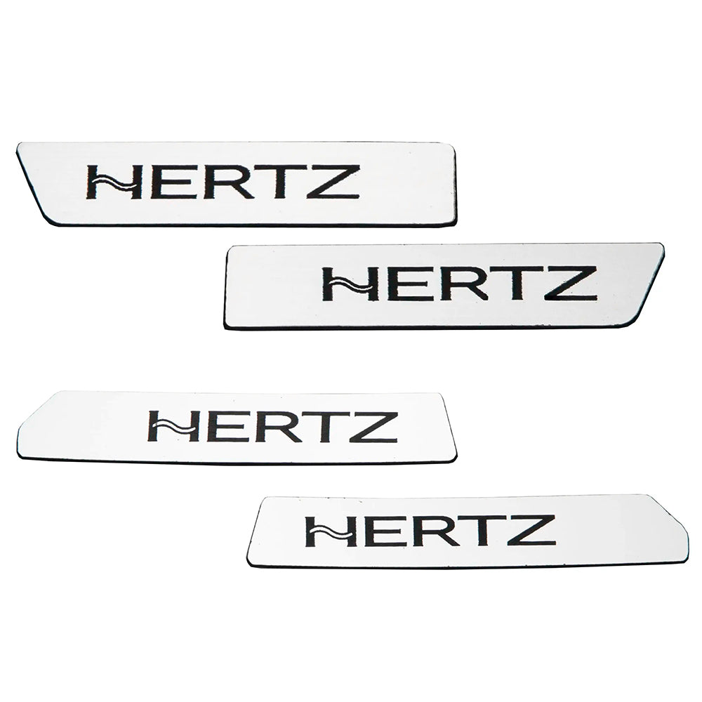 HogBadge Hertz Logo Kit for 23.5-2024 Street Glide CVO Front & Rear Speaker Grilles