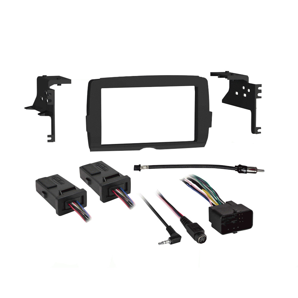Metra 95-9700WR Double Din Radio Dash Kit With Thumb Controls for Select 2014-2023 Harley Davidson® Motorcycles