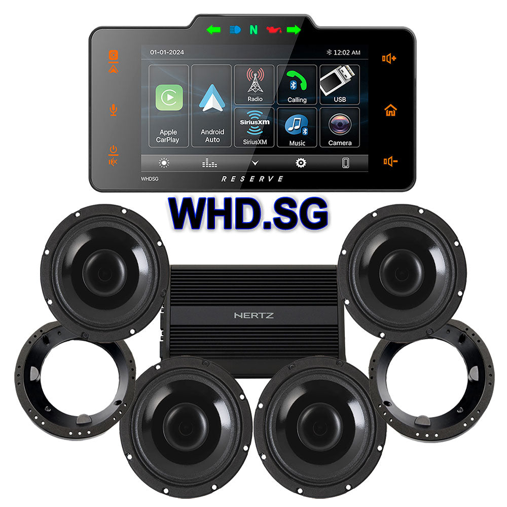 Precision Power Stage 4 Plug & Play Amp And Speaker Package With Soundstream Reserve WHD.SG Radio For 1998-2013 Harley Davidson® Street Glide, Electra Glide, And Ultra