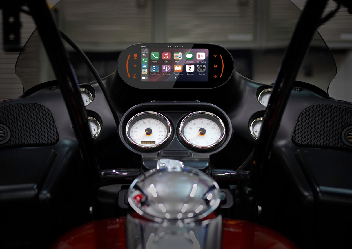 Soundstream Reserve WHD.RG 1998-2013 Plug-N-Play Head Unit for Harley Davidson® Road Glide Motorcycles with Wireless Apple CarPlay®, Android Auto, & SiriusXM Ready® ( WHDRG )