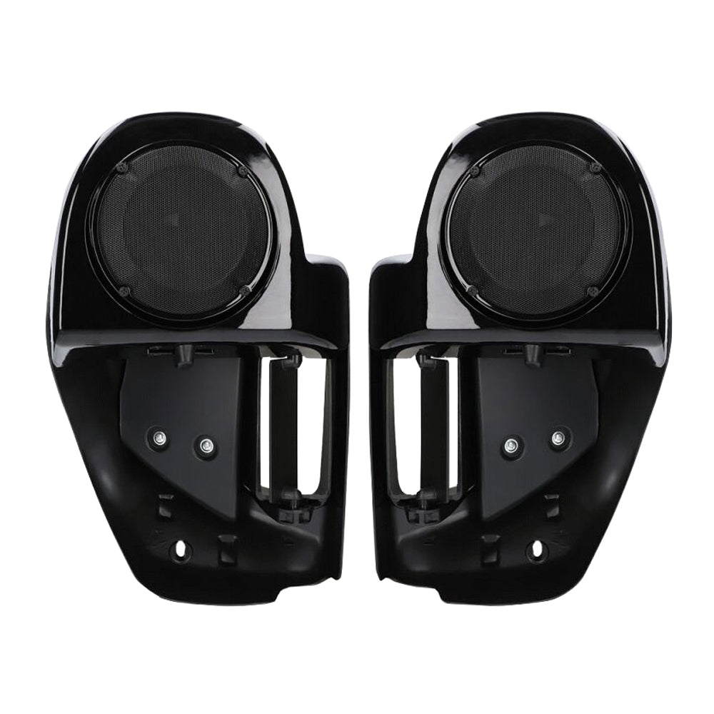 Hertz Stage 8 Plug & Play Amp and Rear 8" Speaker Package + Adapters with Complete Lower Fairing Adapters For 2014-2023 Harley Davidson® Street Glide and Electra Glide with Factory or Existing SoundStream Reserve Radios