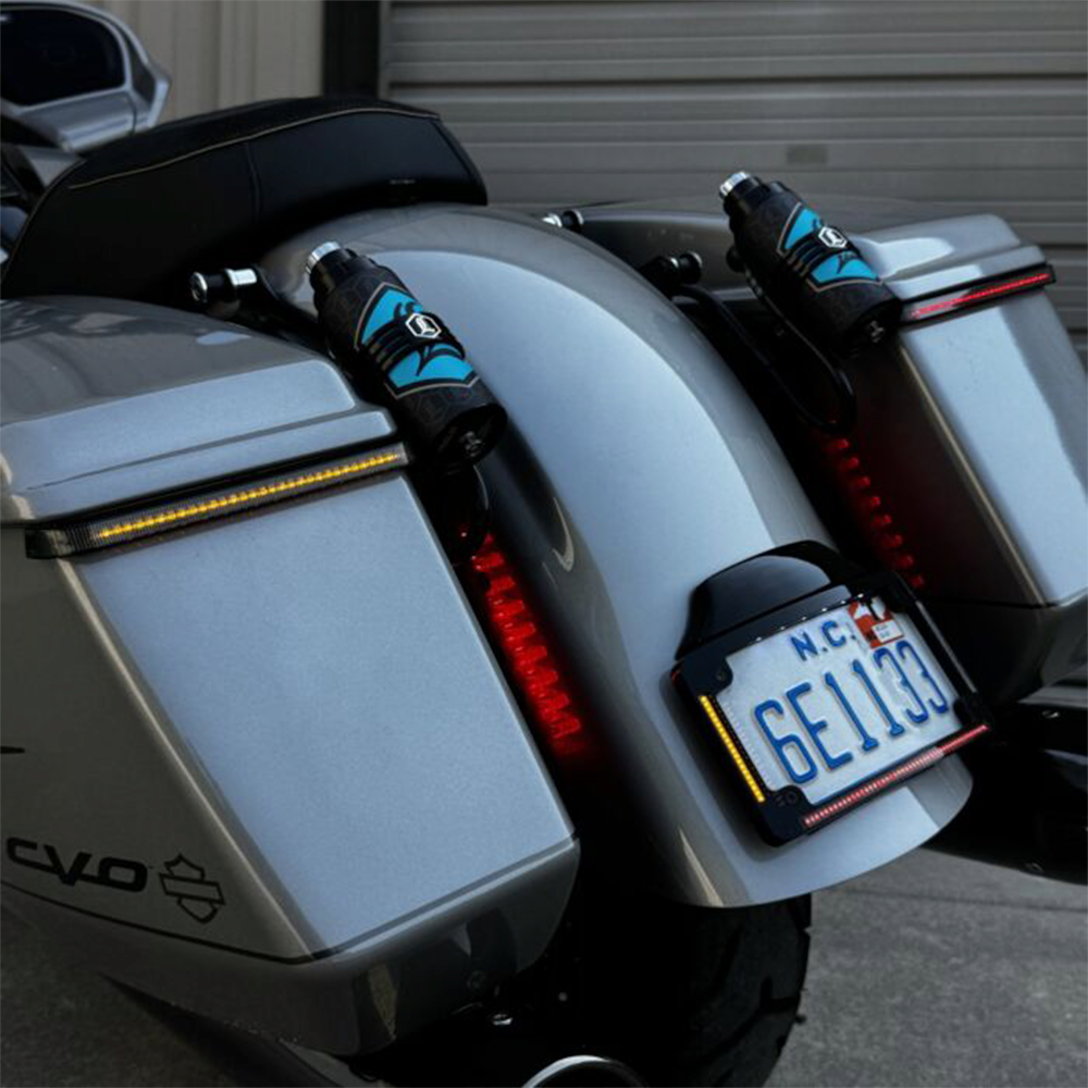 Custom Dynamics CD-LP-2026-S Low Profile LED Saddlebag Lights for 2026 Harley Davidson® Street Glide and Road Glide Motorcycles