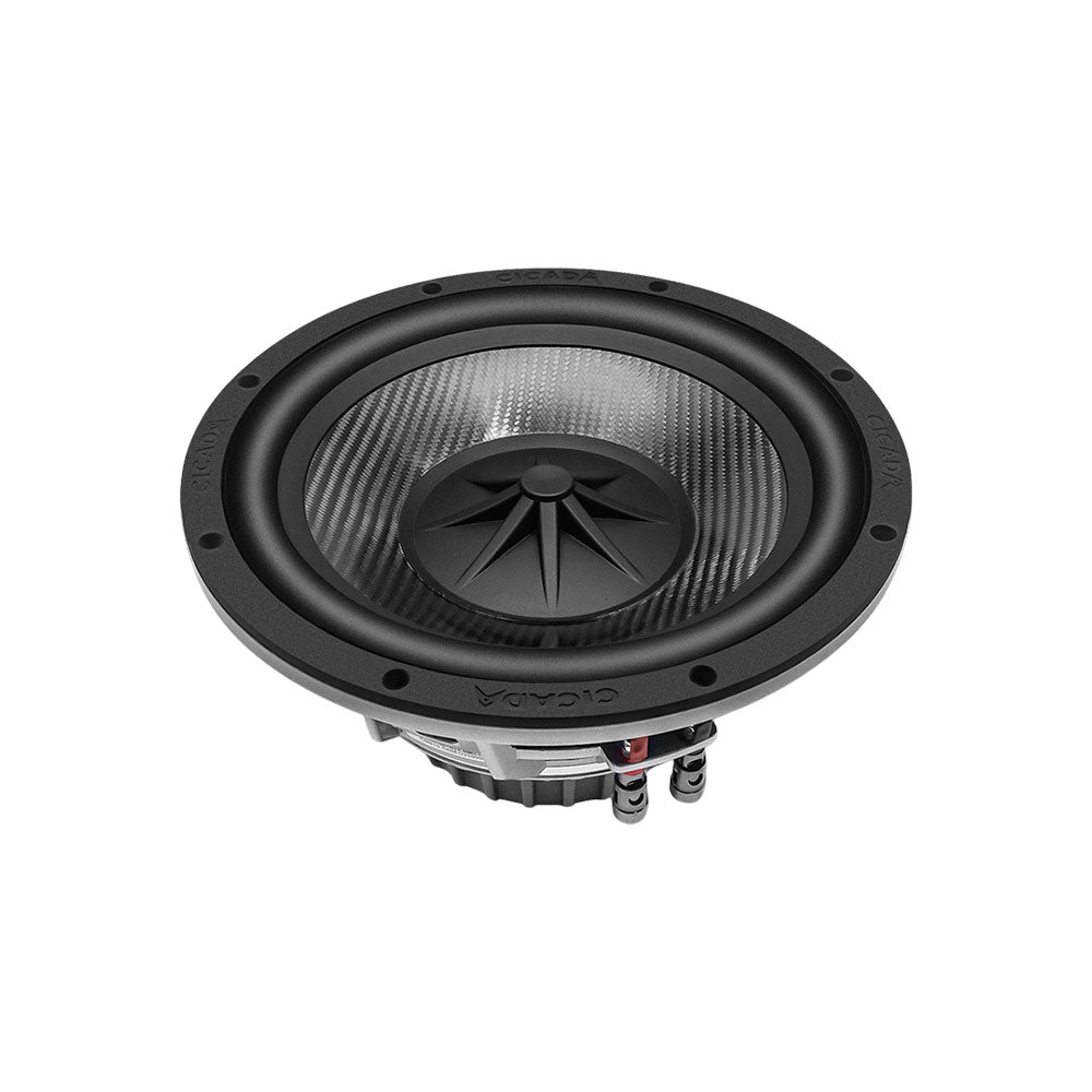 Cicada Audio CMB10.S4 10" Speakers with 14HDRING10 Saddlebag Mounting and 14HDRINGT Template Kit for 2014-2023 Harley Davidson® Touring Motorcycles