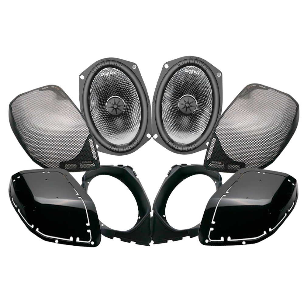 Cicada Audio CMB69.4 6x9" Speakers with Cut-In Kit Promotion for 2024-Up Harley Davdison® Touring Motorcycles