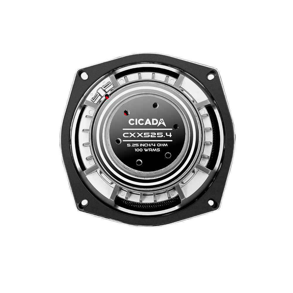 Cicada Audio CXX525.4 5.25" 4-Ohm Pro Coaxial Speakers for Harley Davidson® Motorcycles