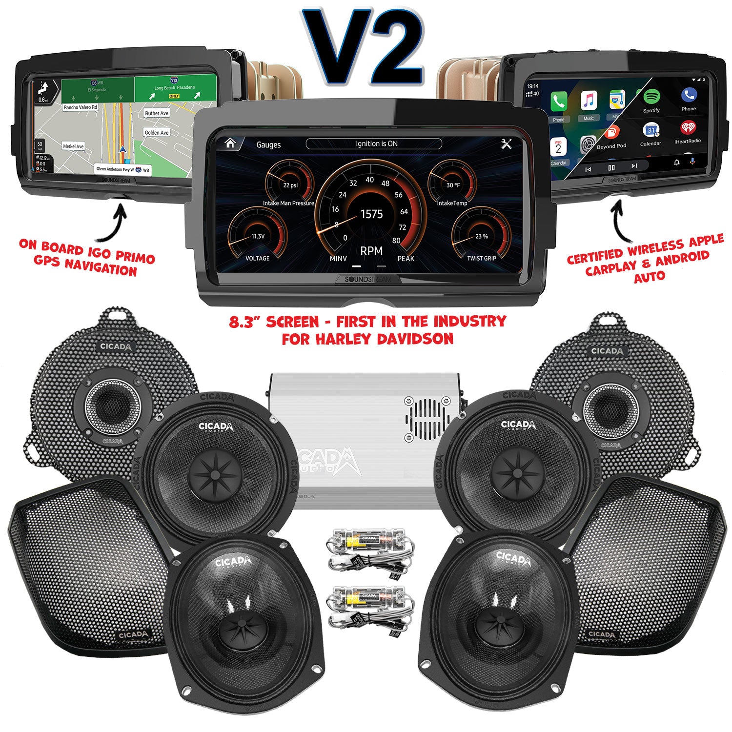 Cicada Audio CXK Stage 4 Plug & Play Amp And Speaker Package With