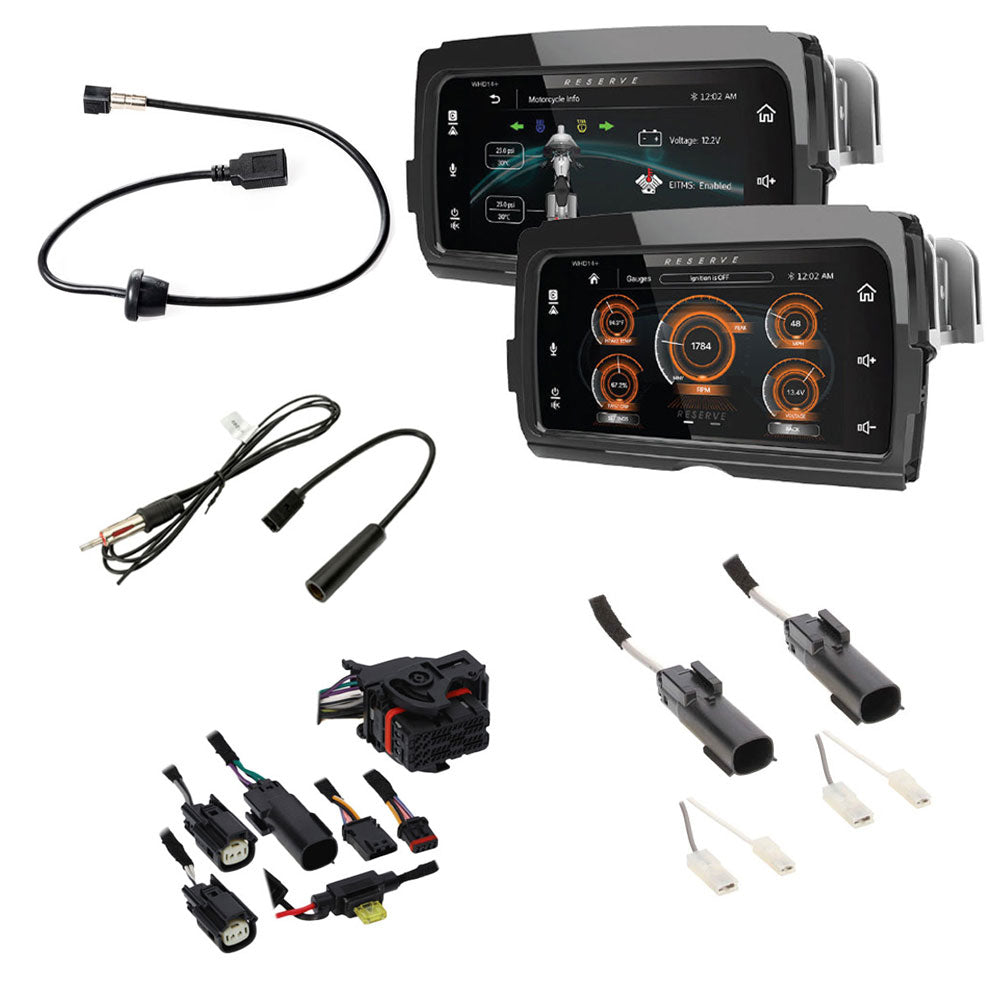 SoundStream Reserve WHD14+ Plug & Play Headunit with WHD.UNLOC Kit For 2014-2025 Harley Davidson® Electra Glide Standard & Electra Glide / Road Glide Police Motorcycles