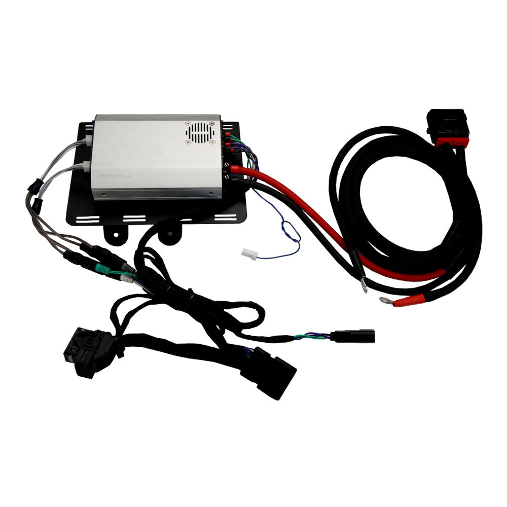 Cicada Audio CXK Stage 2 Plug & Play Amp and Speaker Package For 2014-2023 Harley Davidson® Street Glide, Electra Glide, and Ultra with Factory or Existing SoundStream Reserve Radios
