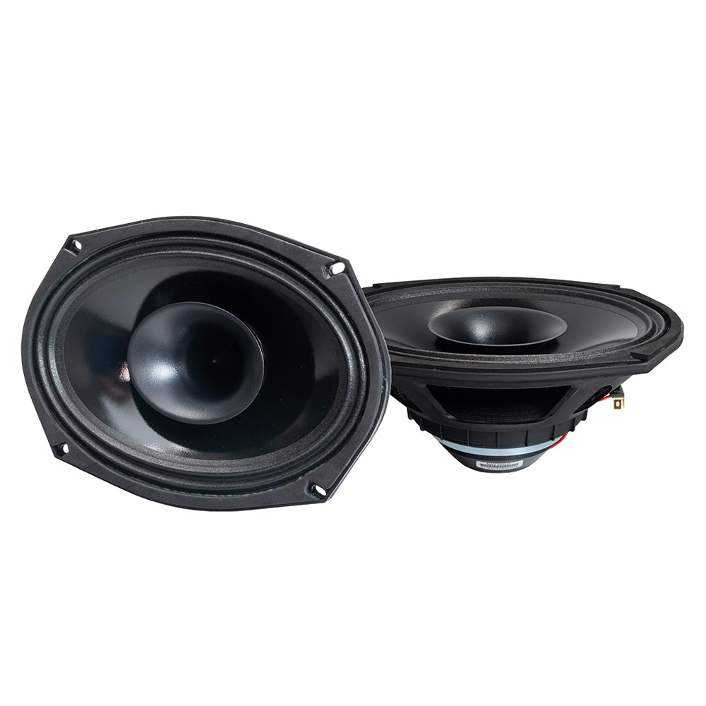 Precision Power HT Stage 4 Plug & Play Amp And Speaker Package With Boss Elite BEHDIN98 Radio For 1998-2013 Harley Davidson® Road Glide