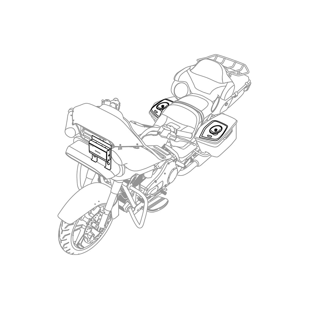 Kenwood Excelon P-HD2R Rear audio kit for select 2014-up Harley-Davidson® Motorcycles