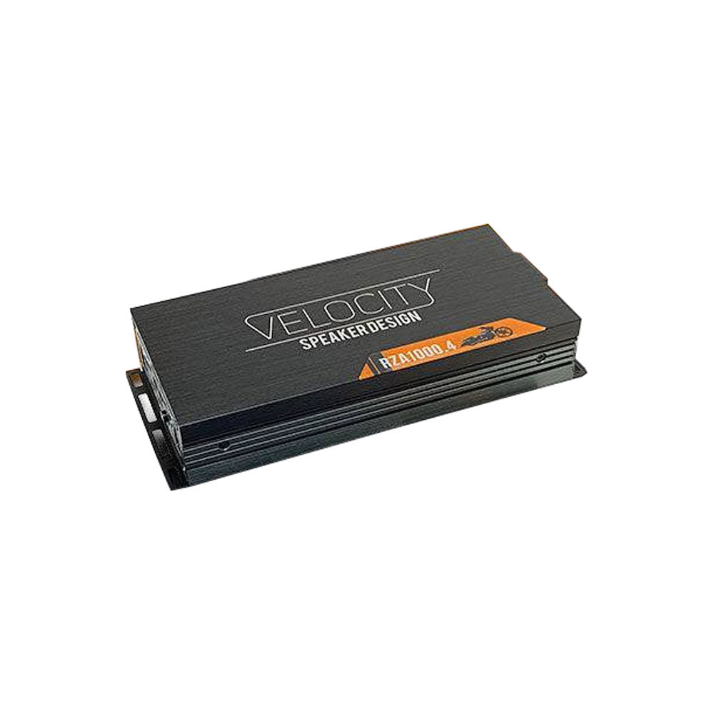 Velocity RZA1000.4 Harley 4 Channel Amplifier 1,100 Watts for Harley Davidson® Motorcycles