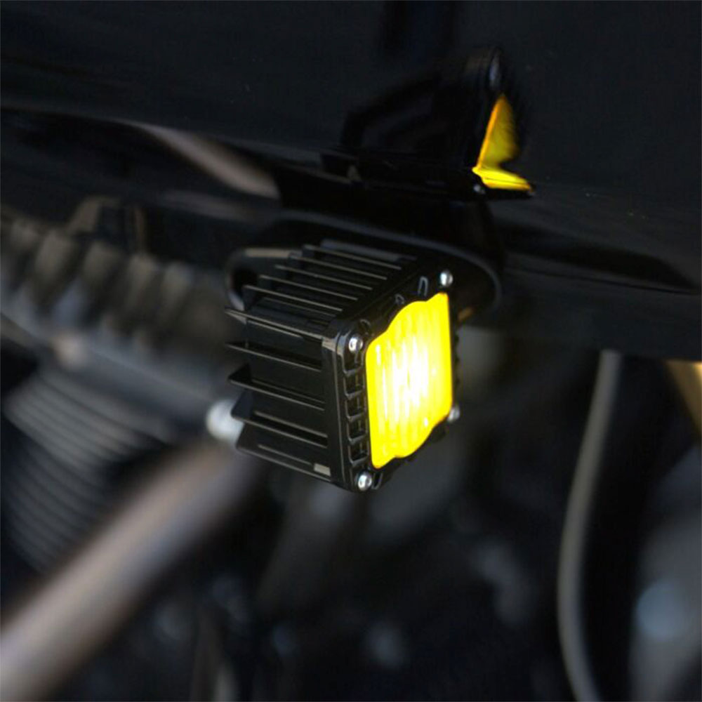 Custom Dynamics Shark Demon LED Front Turn Signals for 2015-2023 Harley Davidson® Road Glide Motorcycles