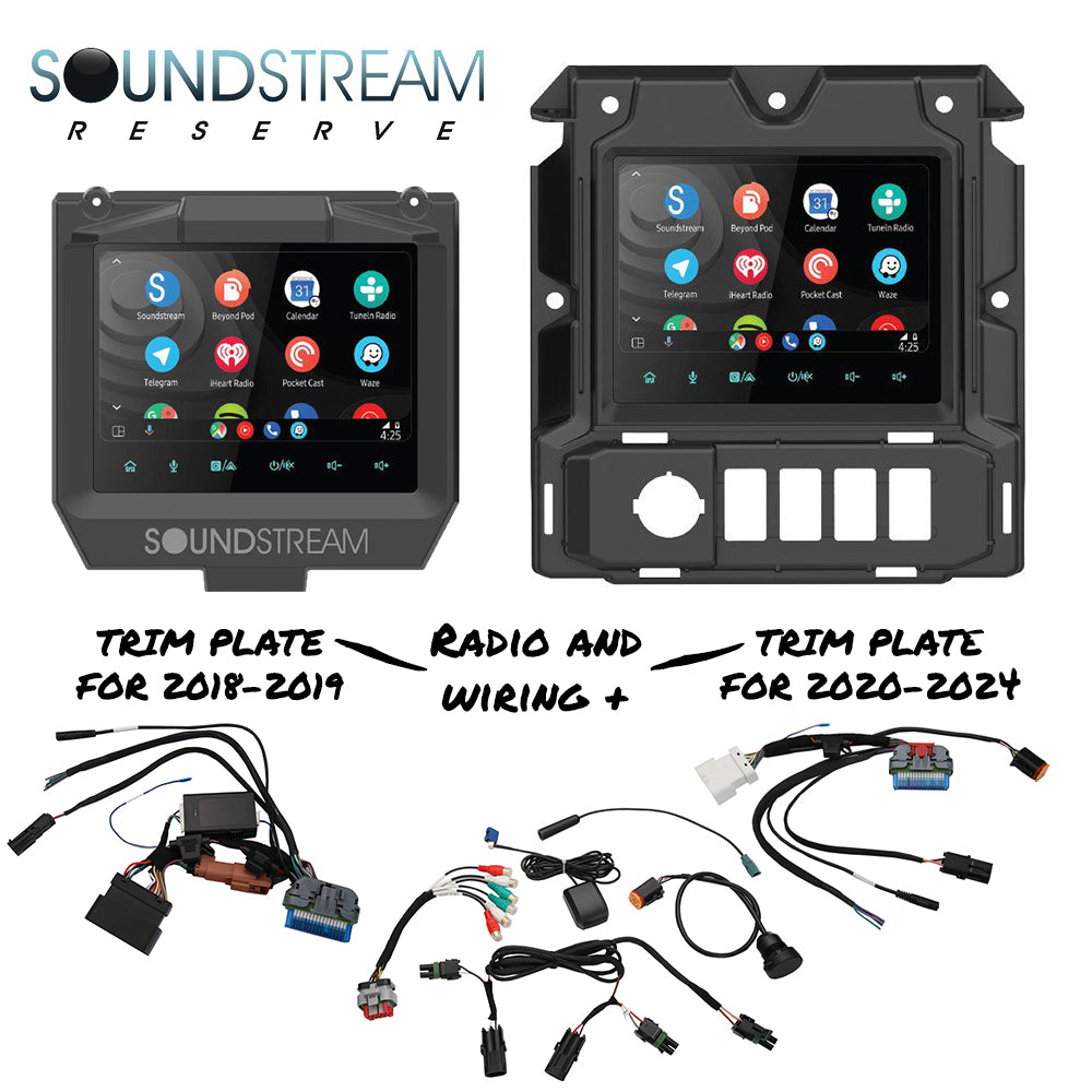 Soundstream Reserve SS.1824 Head Unit for 2018-2024 Polaris Slingshot w/ Wireless Apple CarPlay®, Wireless Android Auto®, & 7” LCD ( SS1824)
