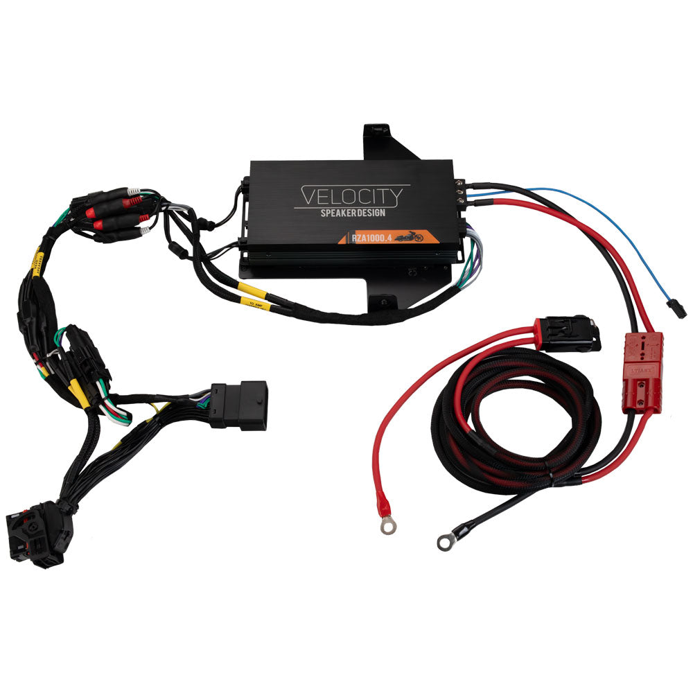 Velocity Stage 4 Plug & Play Amp and Speaker Package For 2014-2023 Harley Davidson® Street Glide and Street Glide Specials with Soundstream Reserve V2 Radio