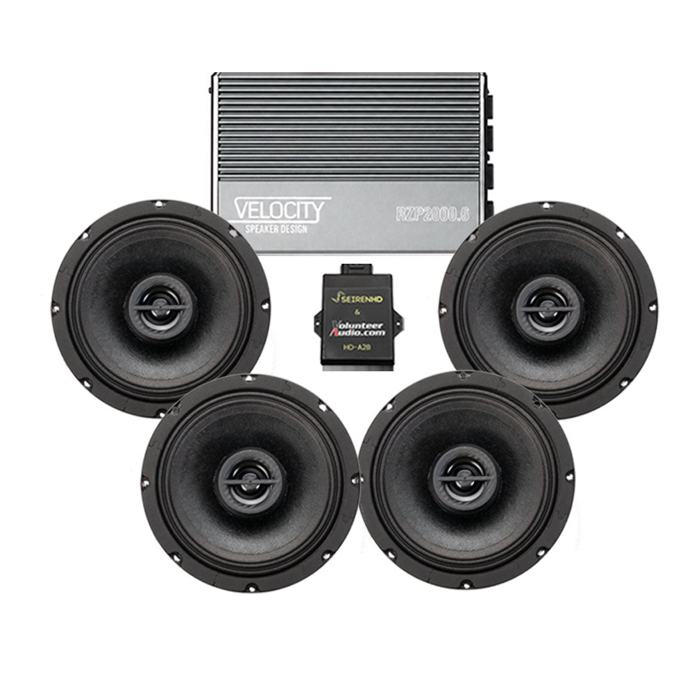 Velocity Premium A2B Stage 4 Plug & Play Amp And Speaker Package For 2024-Up Harley Davidson® Base Model Road Glide Motorcycles