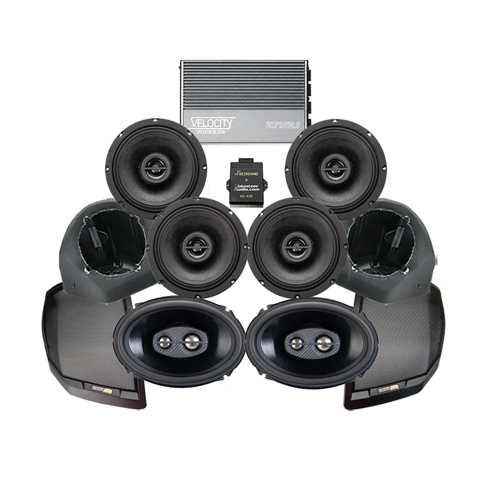 Velocity Premium A2B Stage 6 Plug & Play Amp And Speaker Package For 2024-Up Harley Davidson® Road Glide Motorcycles
