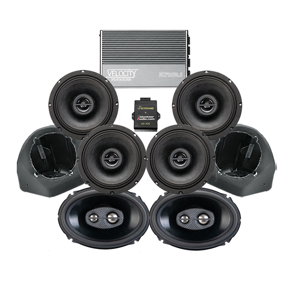 Velocity Premium A2B Stage 6 Plug & Play Amp And Speaker Package For 2025 Harley Davidson® CVO Road Glide Motorcycles