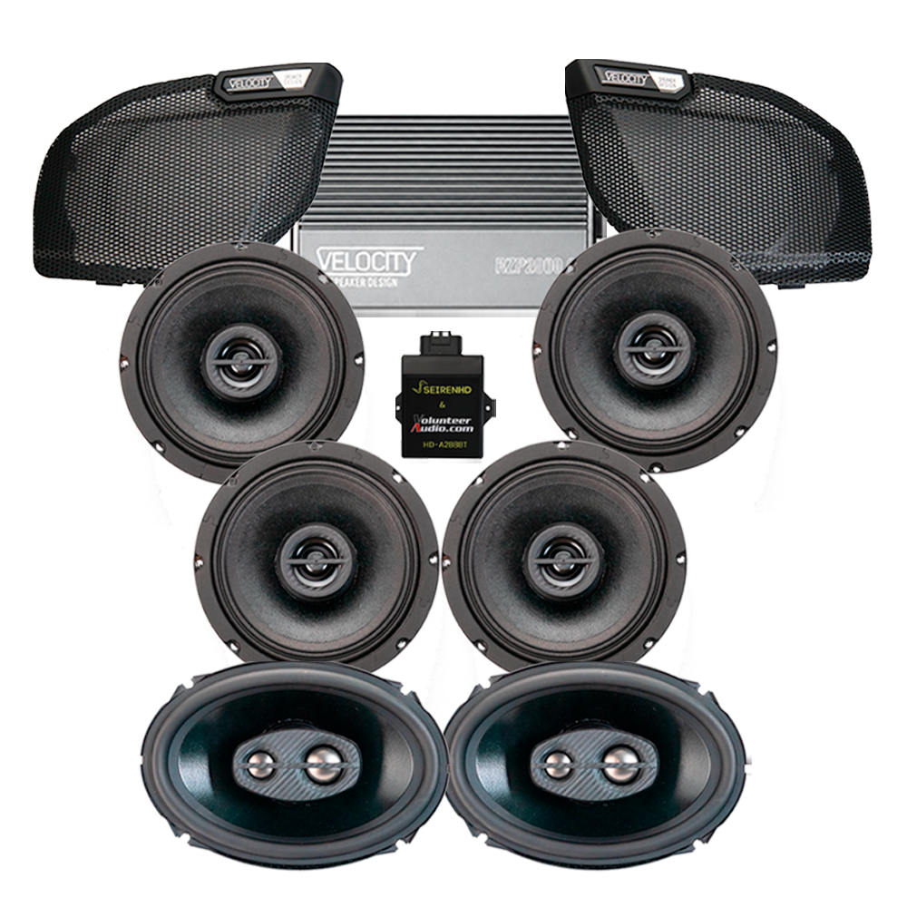 Velocity Premium A2B Stage 6 Plug & Play Amp And Speaker Package For 2023.5-Up Harley Davidson® CVO Road Glide Motorcycles