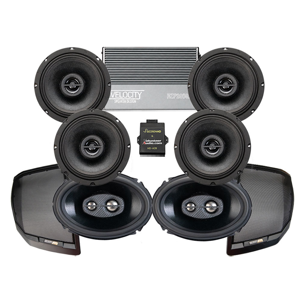 Velocity Premium A2B Stage 6 Plug & Play Amp And Speaker Package For 2026 Harley Davidson® Road Glide Limited Motorcycles