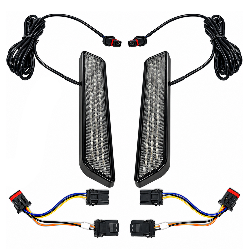 Custom Dynamics Run/Turn Auxiliary LED Fork Lightz for 2014-2026 Harley Davidson® Touring and TriGlide Motorcycles