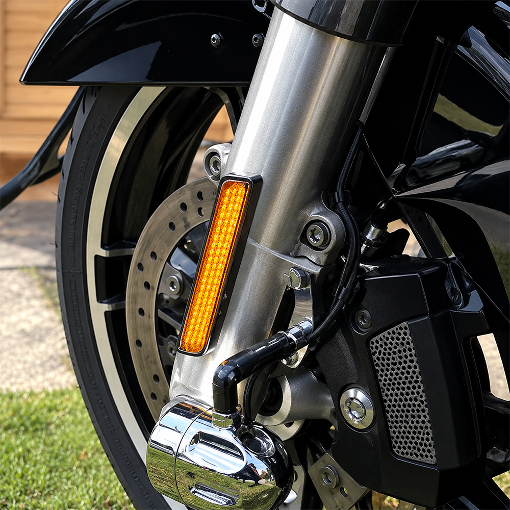 Custom Dynamics Run/Turn Auxiliary LED Fork Lightz for 2014-2026 Harley Davidson® Touring and TriGlide Motorcycles