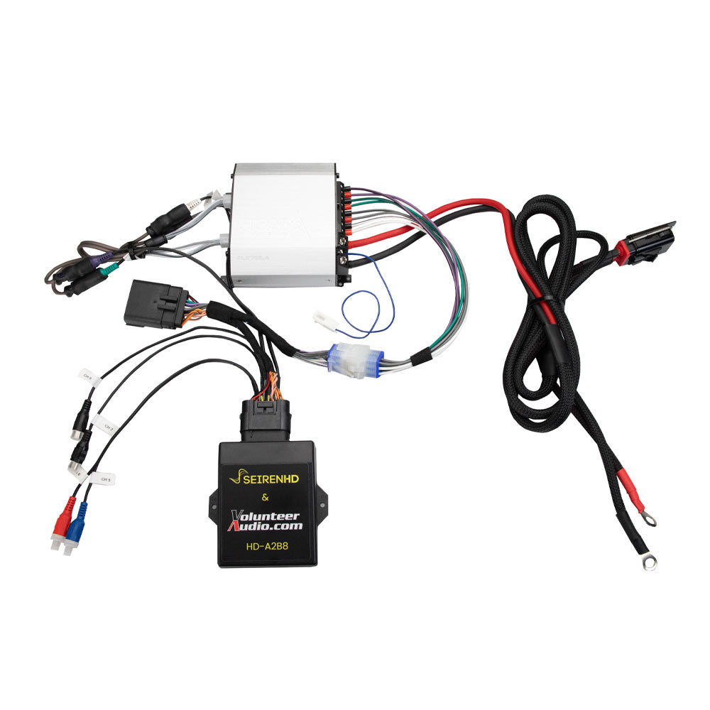 Cicada Audio FLX700.4 Plug & Play Amp For Harley Davidson® 2024-Up Base Model Street Glide & Road Glide / 2023.5-Up CVO Street Glide & Road Glide Motorcycles ( FLX700 4 )