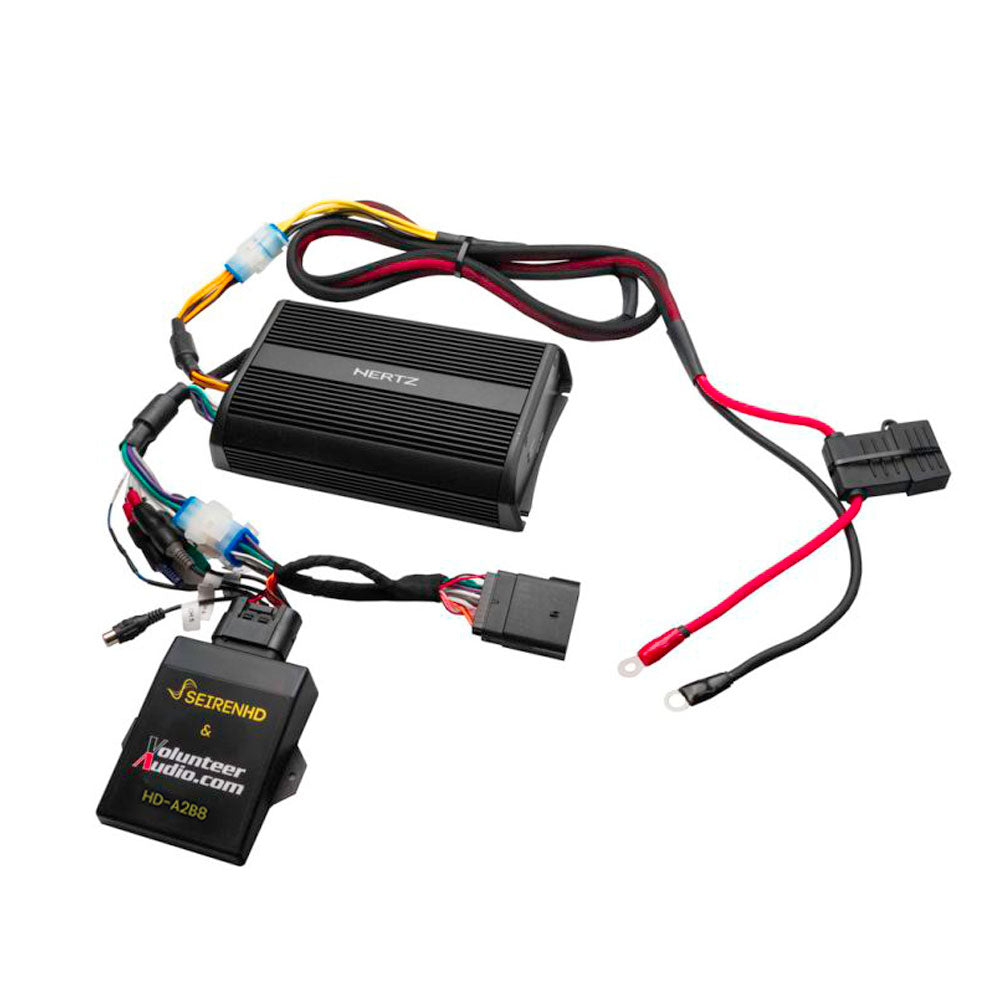 Hertz A2B Stage 4 Ultimate Plug & Play Amp And Speaker Package with Subwoofer Kit For 2024-Up Harley Davidson® Base Model Road Glide Motorcycles with Saddlebag Lids