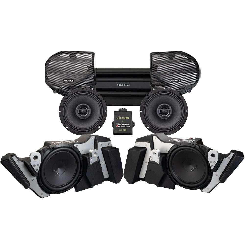 Hertz A2B Stage 2 Ultimate Plug & Play Amp And Speaker Package with Modular Subwoofer Kit For 2024-Up Harley Davidson® Street Glide Base Models & 2025 Street Glide Ultra Motorcycles