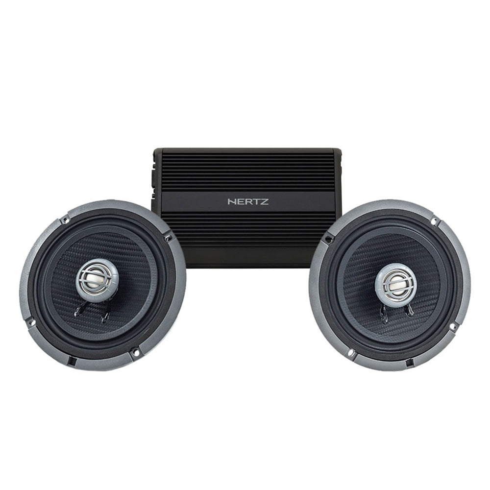 Kenwood Stage 2 Plug & Play Amp and Speaker Package For 2015-2023 Harley Davidson® Road Glide with Factory or Existing SoundStream Reserve Radios
