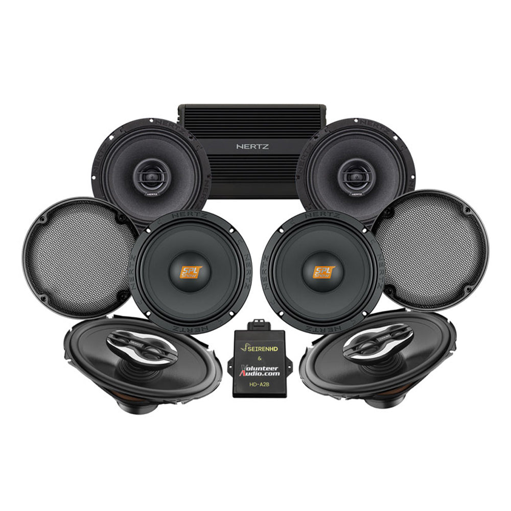 Hertz Stage 6 Plug & Play Amp And Speaker Package For 2023.5-Up Harley Davidson® CVO Road Glide Motorcycles