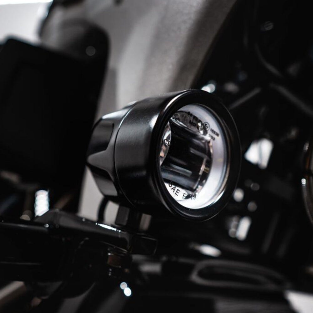 Custom Dynamics ProBeam® Auxiliary LED Halo Fog Lamps for 2023-2025 CVO Harley-Davidson Touring Motorcycles