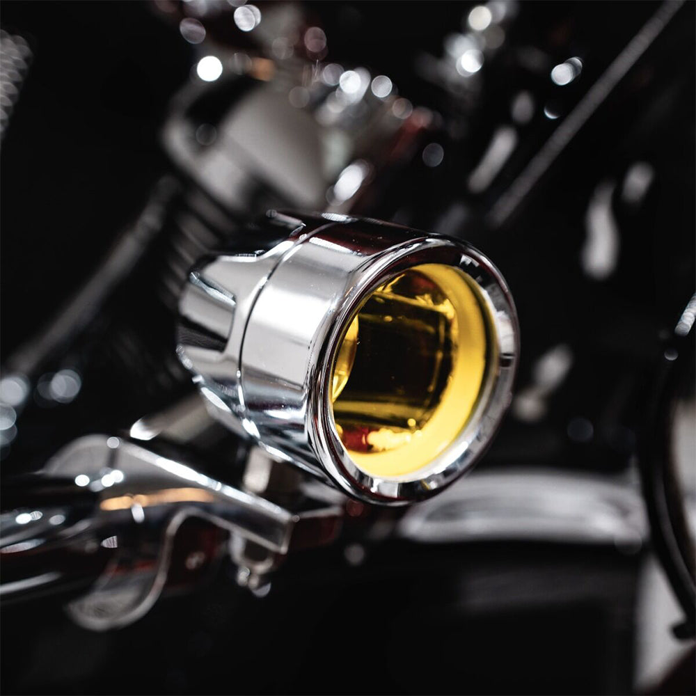 Custom Dynamics ProBeam® Auxiliary LED Halo Fog Lamps for 2023-2025 CVO Harley-Davidson Touring Motorcycles