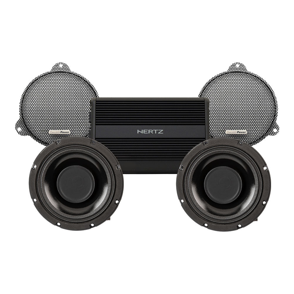 Precision Power HTW Stage 2 Plug & Play Amp and Speaker Package For 2014-2023 Harley Davidson® Street Glide, Electra Glide, and Ultra with Factory or Existing SoundStream Reserve Radios