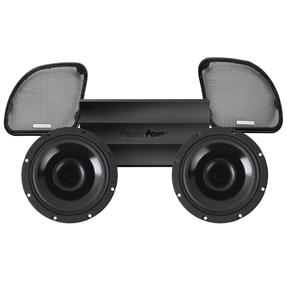 Precision Power HT Stage 2 Plug & Play Amp and Speaker Package For 2014-2023 Harley Davidson® Road Glide with Factory or Existing SoundStream Reserve Radios