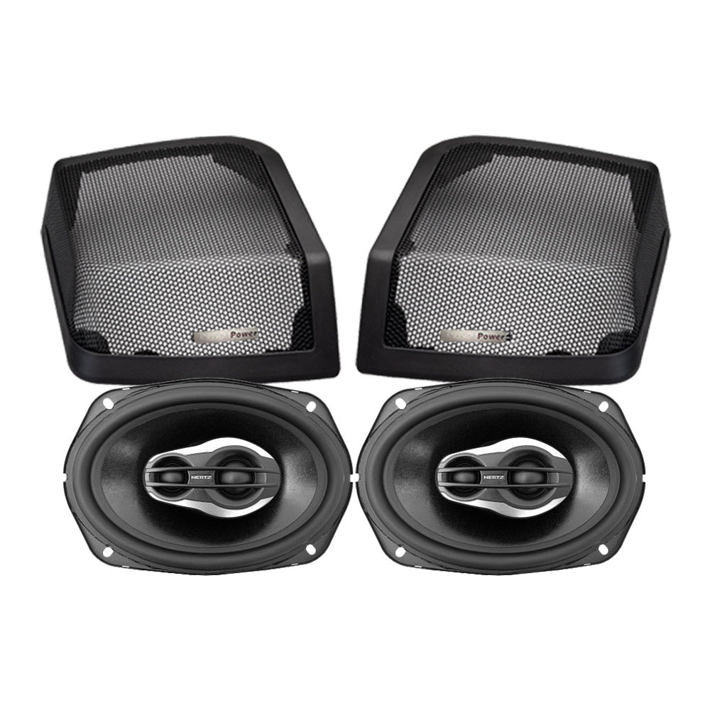 Hertz SX690NEO 6×9″ Speakers & Precision Power HD14.SBS Cut Kit With Rear Harnessing For 2014-2023 Harley Davidson®