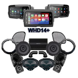 Hertz Stage 2 Plug & Play Amp, Speaker and Subwoofer Package With Soundstream Reserve WHD14+ Radio For 2015-2023 Harley Davidson® Road Glide