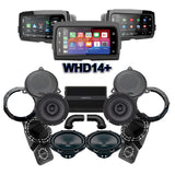 Hertz Stage 2 Plug & Play Amp, Speaker, and Subwoofer Package With Soundstream Reserve WHD14+ Radio For 2014-2023 Harley Davidson® Street Glide, Electra Glide, and Ultra