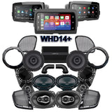 Hertz Stage 4 Plug & Play Amp, Speaker and Subwoofer Package With Soundstream Reserve WHD14+ Radio For 2015-2023 Harley Davidson® Road Glide