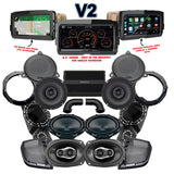 Hertz Stage 4 Plug & Play Amp And Speaker Package / Subwoofer Kit With SoundStream Reserve V2 Radio For 2014-2025 Harley Davidson® Electra Glide Standard & Electra / Road Glide Police Motorcycles