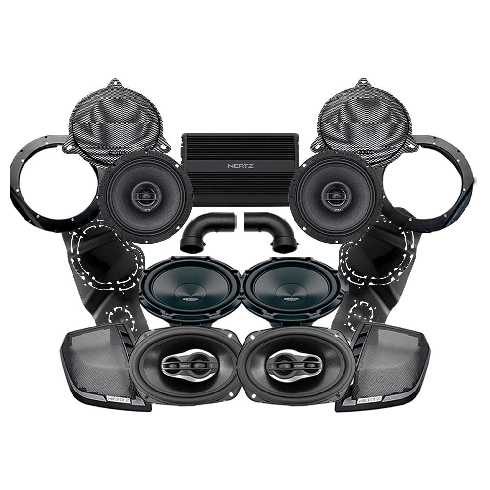 Hertz Stage 4 Plug & Play Amp And Speaker Package with Subwoofer Hertz Stage 4 Plug & Play Amp And Speaker Package with Subwoofer