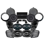 Hertz Stage 4 Plug & Play Amp And Speaker Package with Subwoofer Kit For 2014-2025 Harley Davidson® Electra Glide Standard & Electra / Road Glide Police Motorcycles for Existing SoundStream Reserve Radio